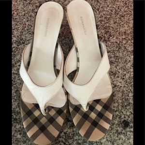 Burberry flip flop heels EU size 37,5 US 7,5